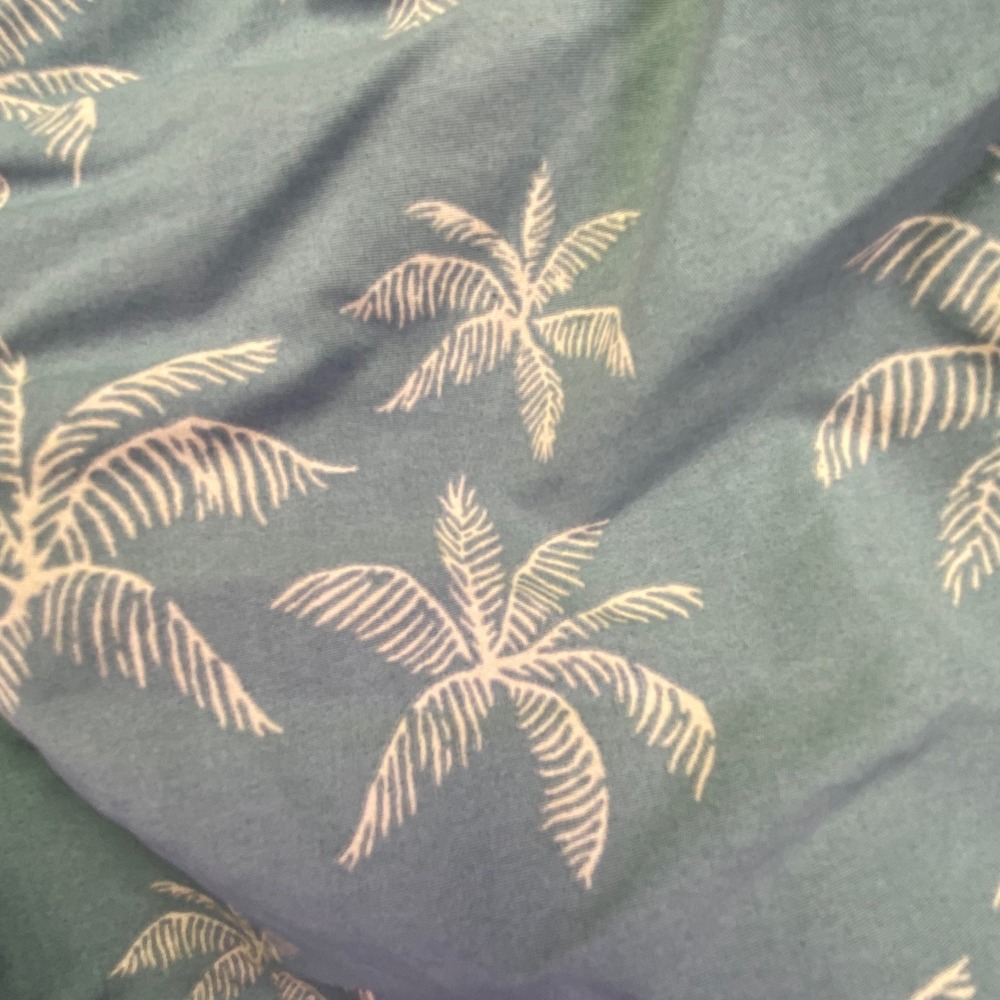Katin Swim Trunks Men's Small Blue Palm Tree Elastic Waist Drawstring Shorts - Picture 11 of 11